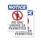 Signmission No One Under 18 Permitted OSHA Notice Sign, Plastic, 7in W x 10in L, 2PK OS-2PACK-NS-P-710-V-14706 - alternate 1